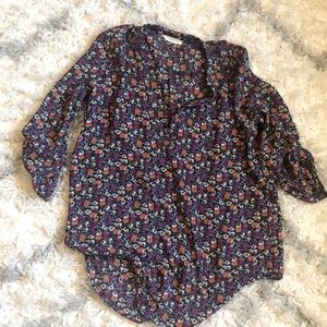 Lush 3/4 Sleeve Floral Blouse